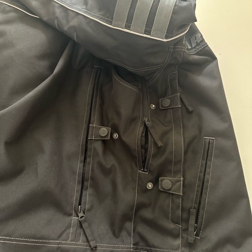 Harley-Davidson Black Motorcycle Field Jacket with Gray Accents - Picture 3 of 4